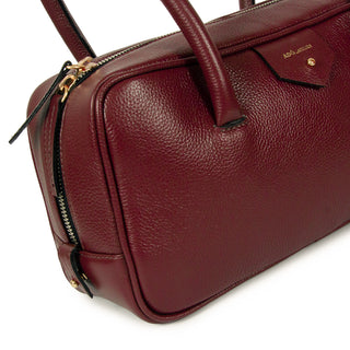 Bolsa Cla Baguete Couro Adô Cor Framboesa