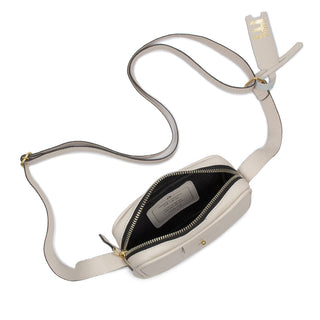 Bolsa Cla Mini e Couro Adô Cor Branco Latte