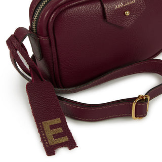 Bolsa Cla Mini e Couro Adô Cor Framboesa