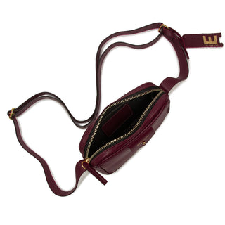 Bolsa Cla Mini e Couro Adô Cor Framboesa