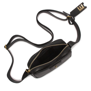 Bolsa Cla Mini e Couro Adô Cor Preto