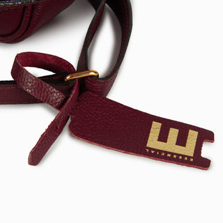 Bolsa Cla e Pequena Couro Adô Cor Framboesa