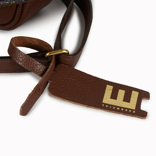 Bolsa Cla e Pequena Couro Adô Cor Marrom Cacau