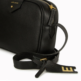 Bolsa Cla e Pequena Couro Adô Cor Preto