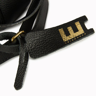 Bolsa Cla e Pequena Couro Adô Cor Preto