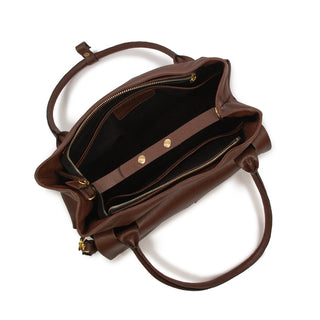 Bolsa Collab Amanda Couro Adô Cor Marrom Cacau