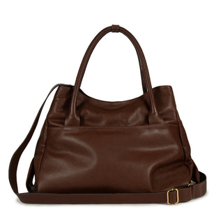 Bolsa Collab Amanda Couro Adô Cor Marrom Cacau