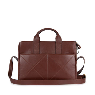 Bolsa Mka Media Couro Adô Cor Marrom Cacau