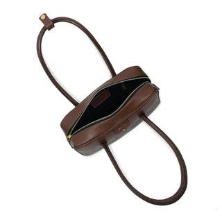 Bolsa Cla Baguete Couro Adô Cor Marrom Cacau