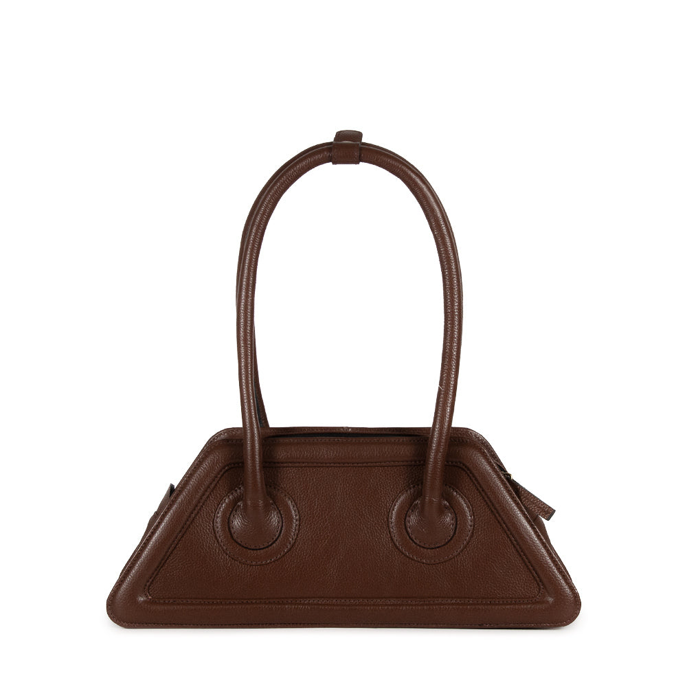 Bolsa Spaghetti Couro Adô Cor Marrom Cacau