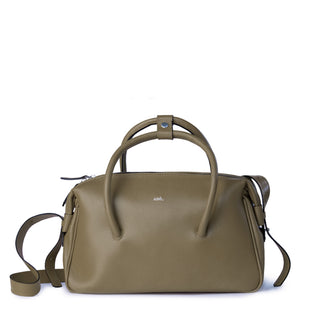 Bolsa Tab Couro Adô Cor Cinza Fendi