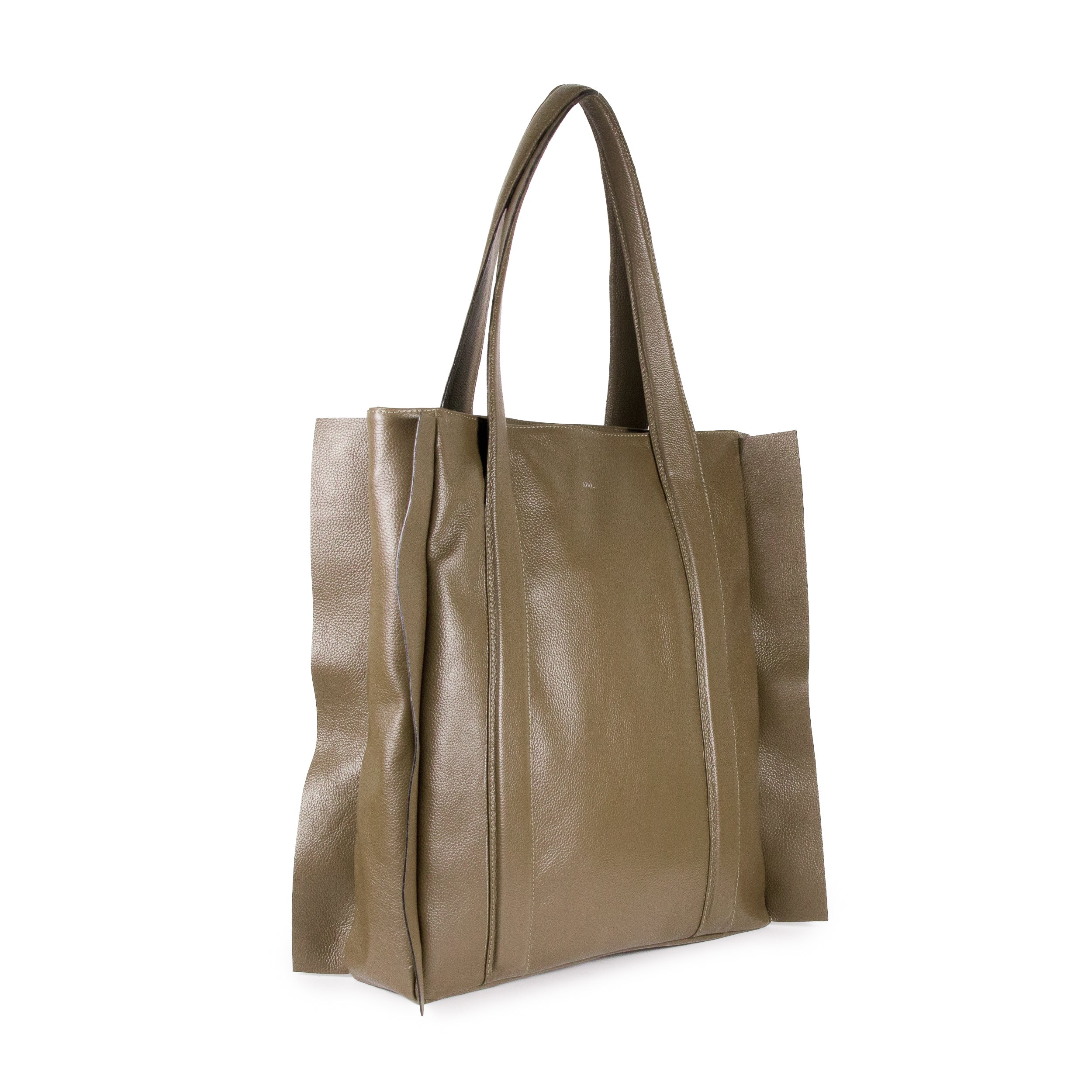 Bolsa Umbra Couro Adô Cor Cinza Fendi