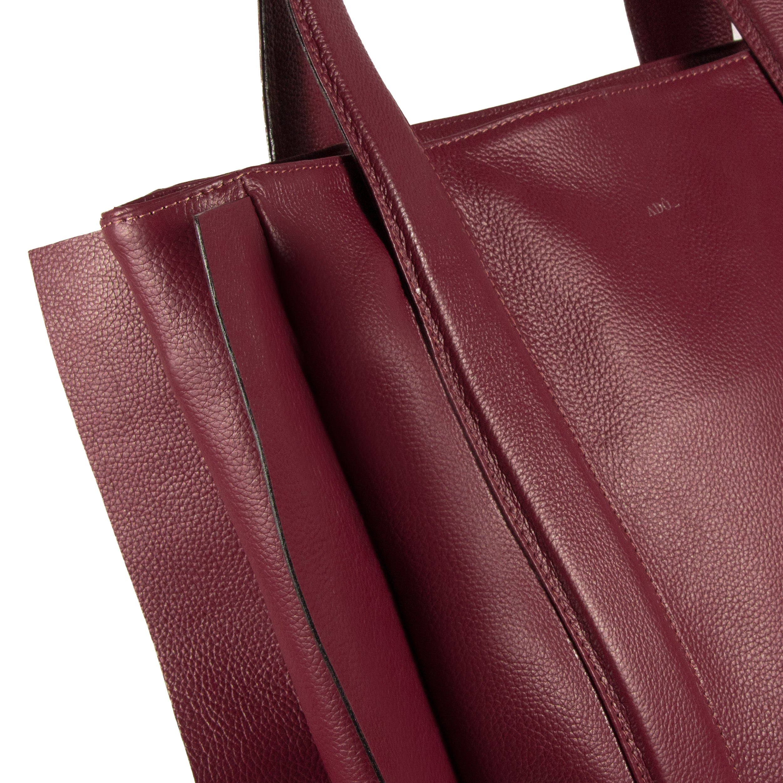 Bolsa Umbra Couro Adô Cor Framboesa