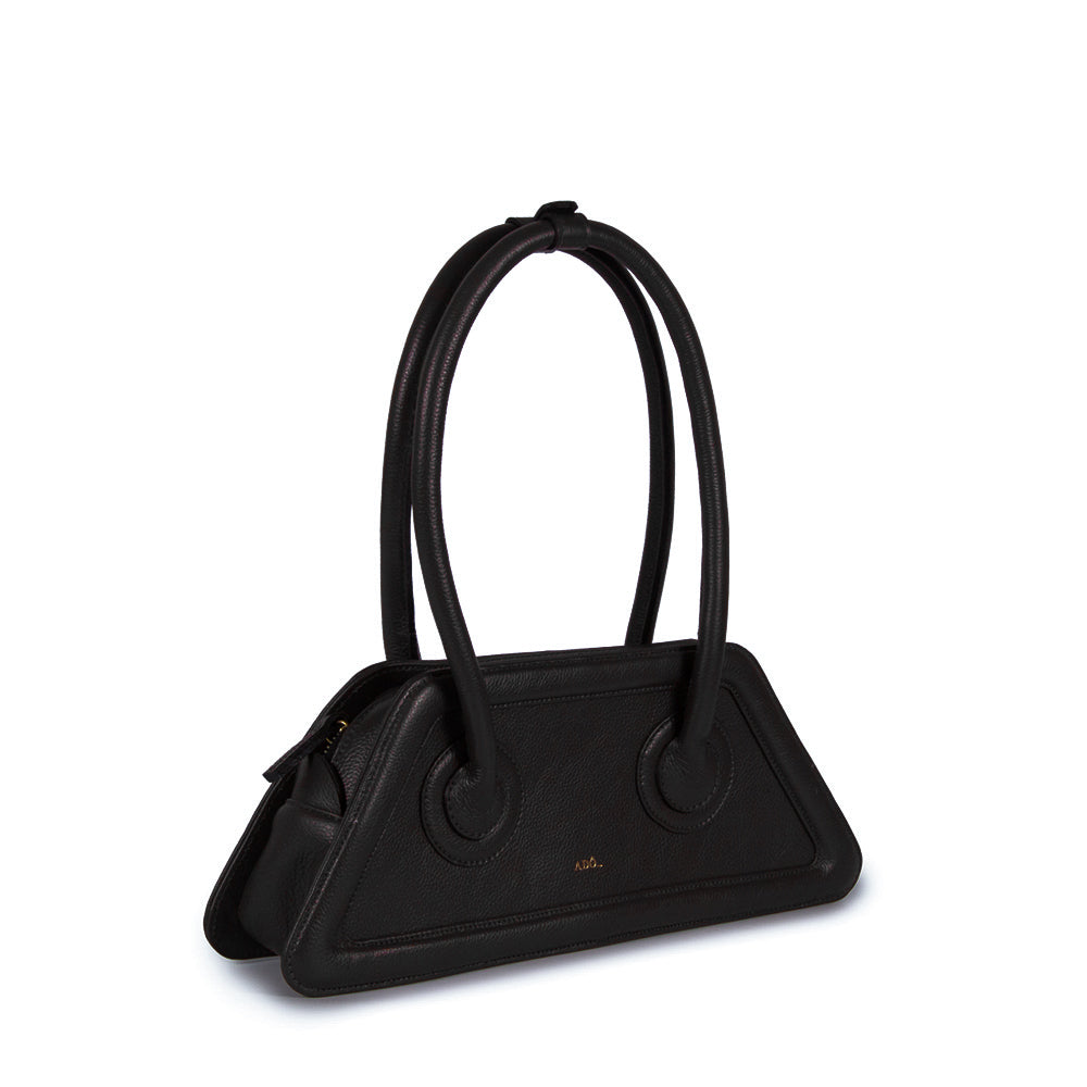 Bolsa Spaghetti Couro Adô Cor Preto