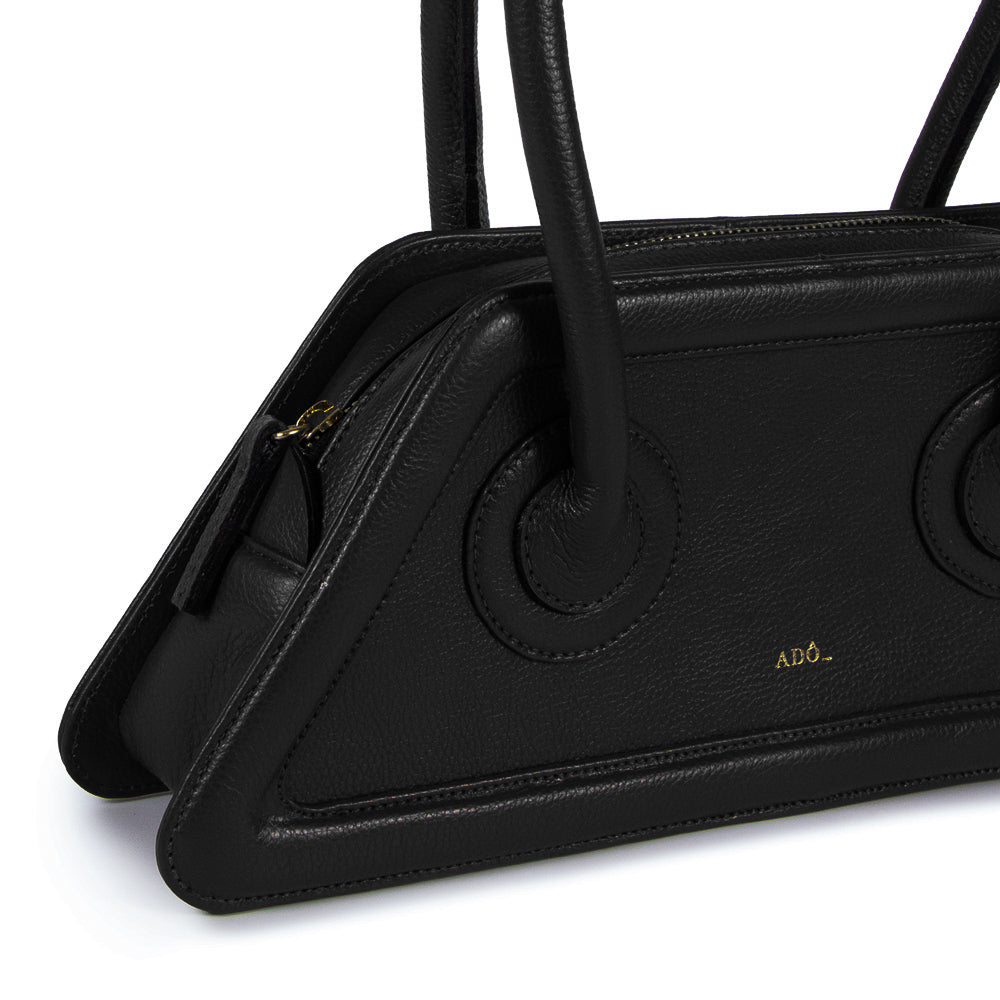 Bolsa Spaghetti Couro Adô Cor Preto