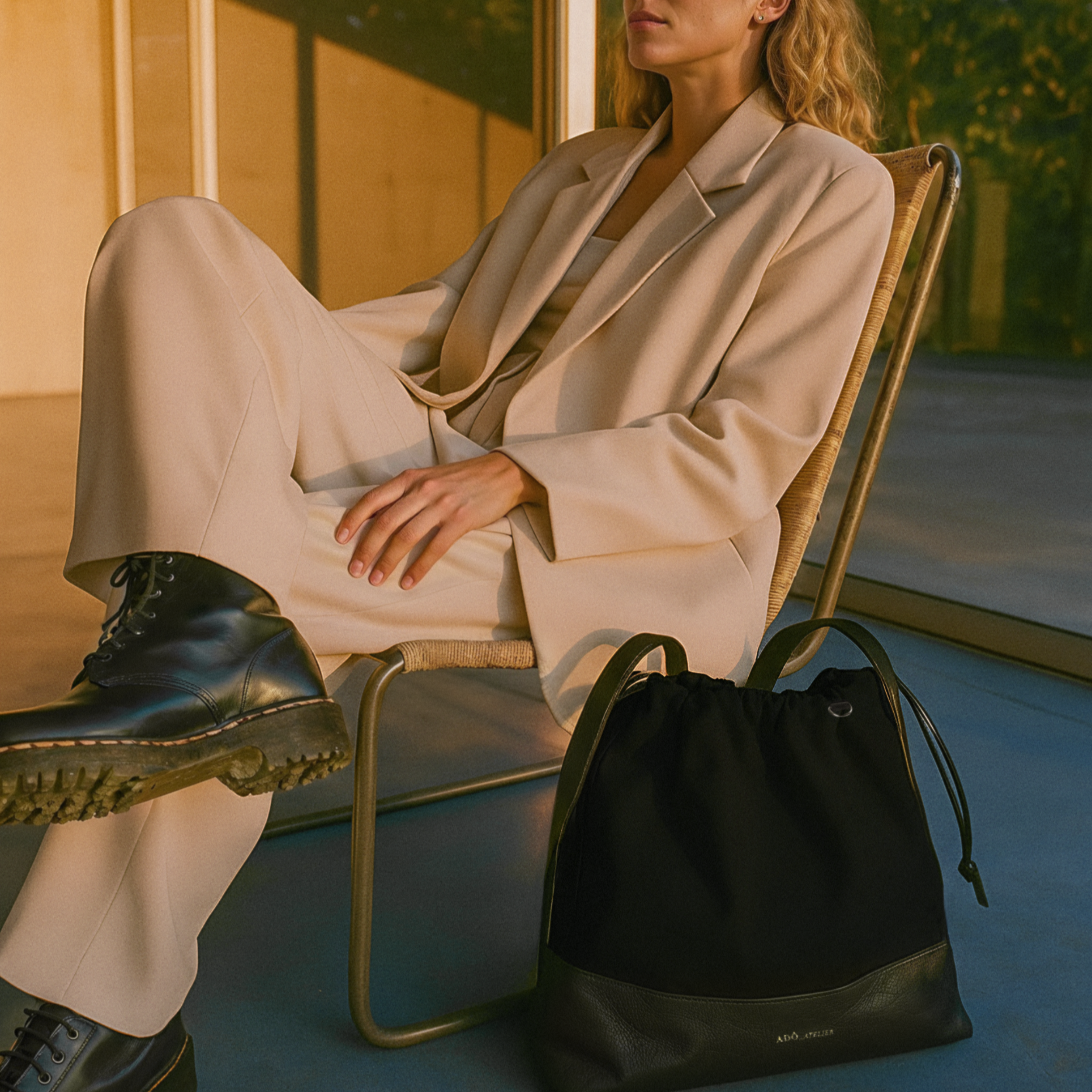 Bolsa Bucket Lu Ferreira Adô Cor All Black