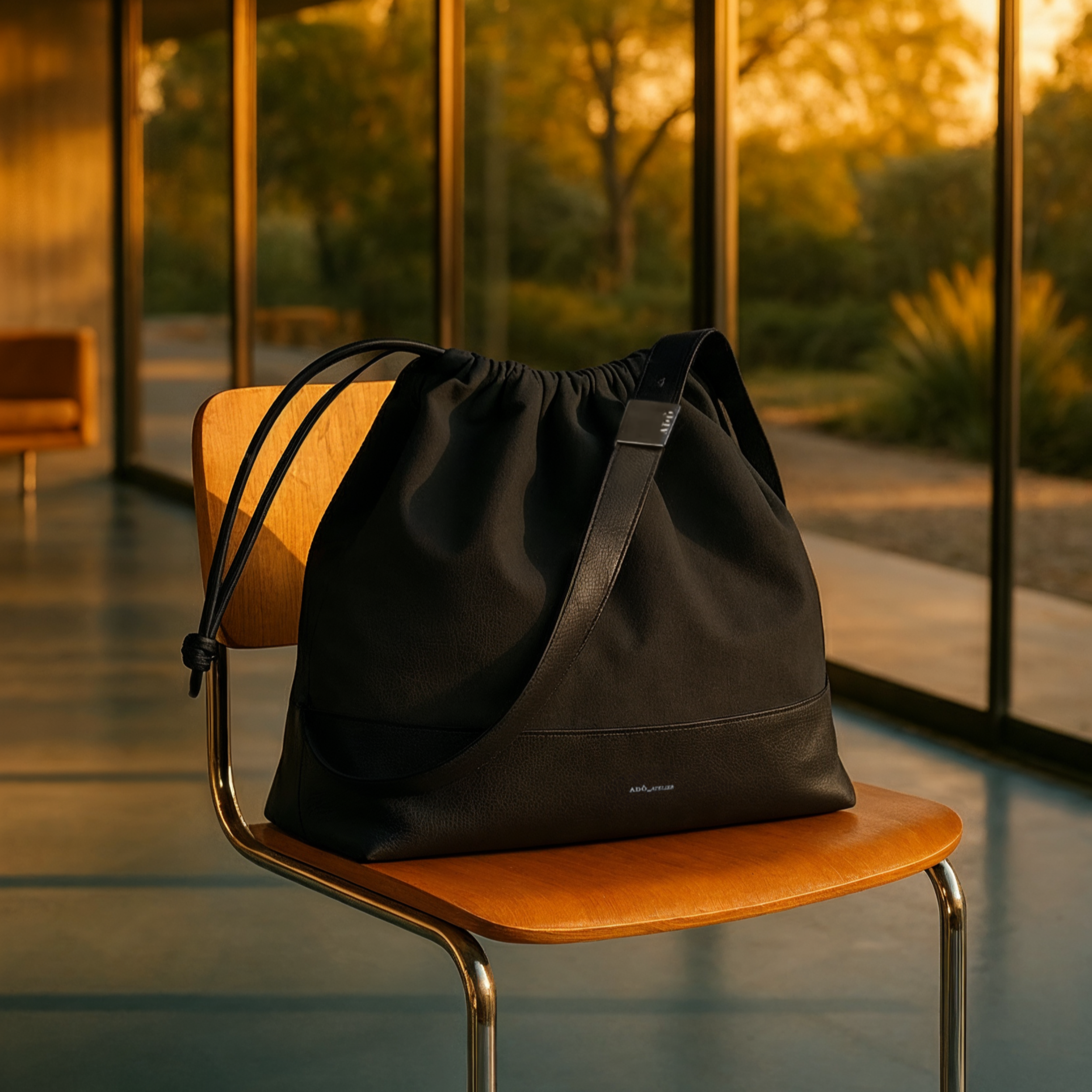 Bolsa Bucket Lu Ferreira Adô Cor All Black