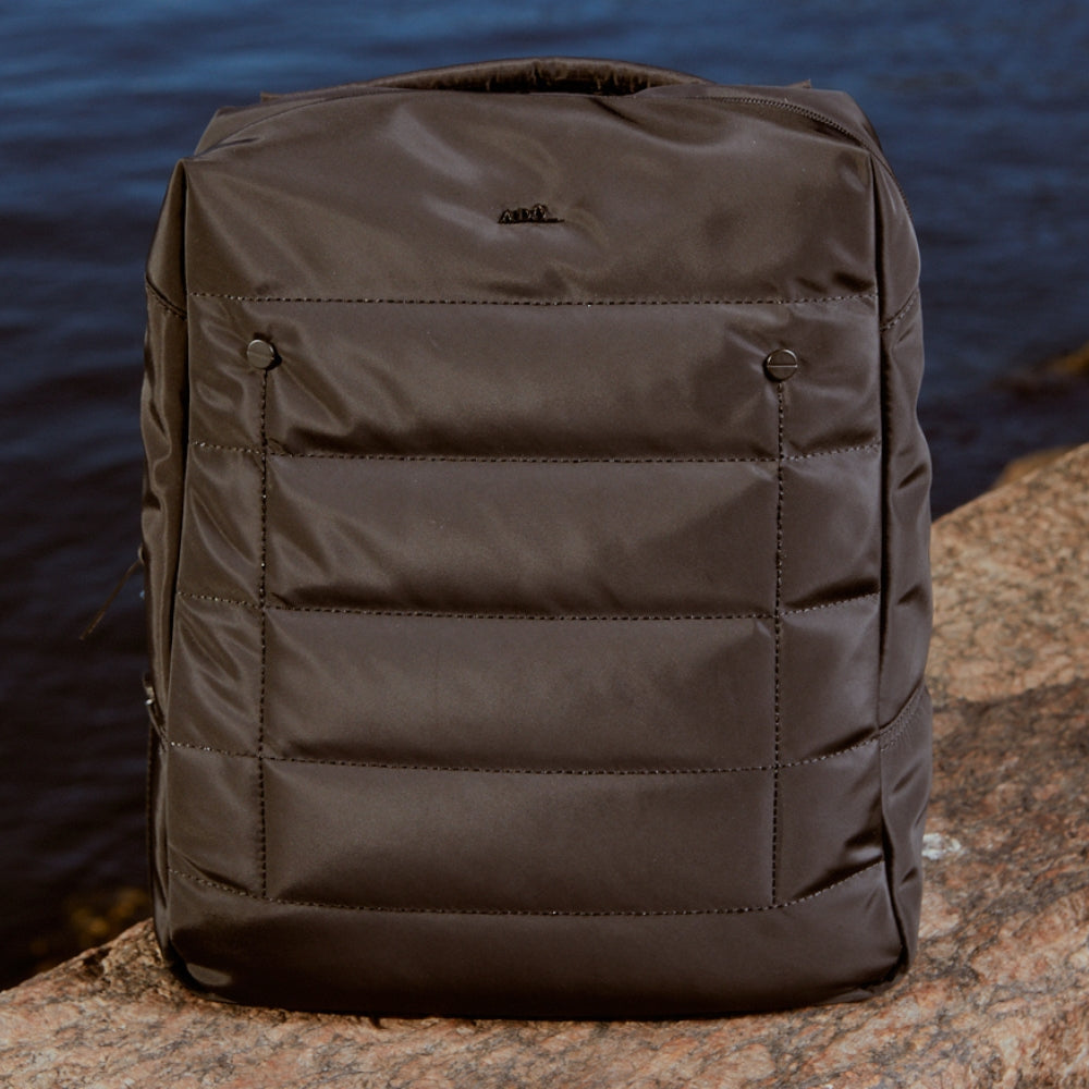 Mochila Block Nylon Matte Adô Cor Preto Matte