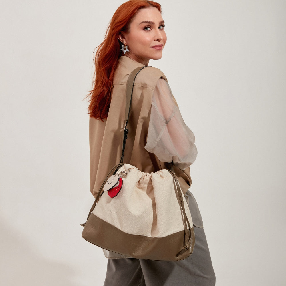 Bolsa Bucket Lu Ferreira Adô Cor Cinza Fendi