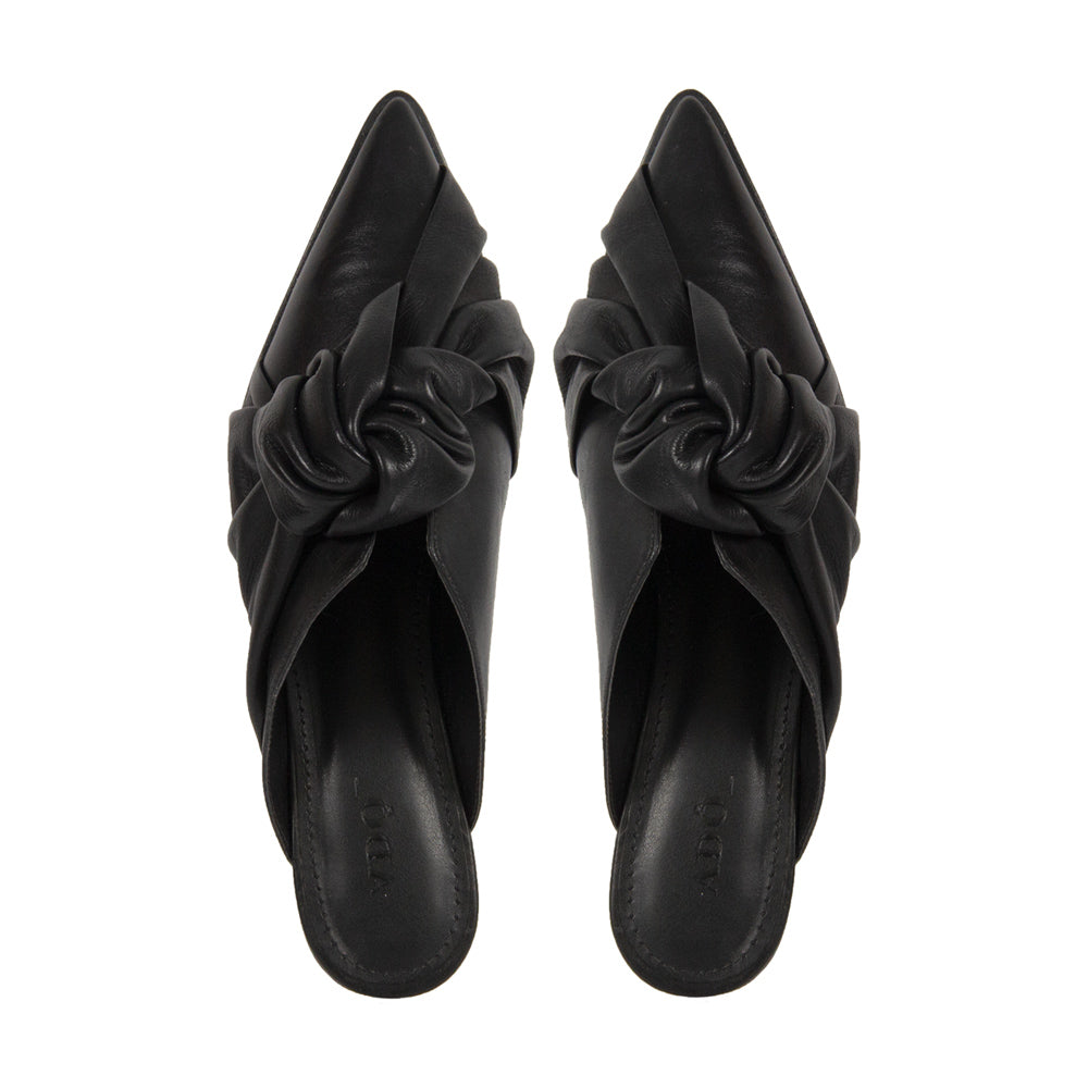 Mule Camille Couro Adô Cor Preto