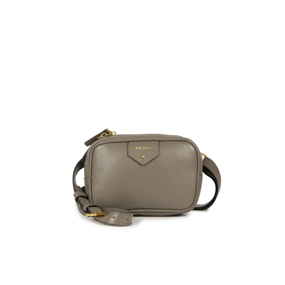 Pochete Cla Couro Adô Cor Cinza Fendi