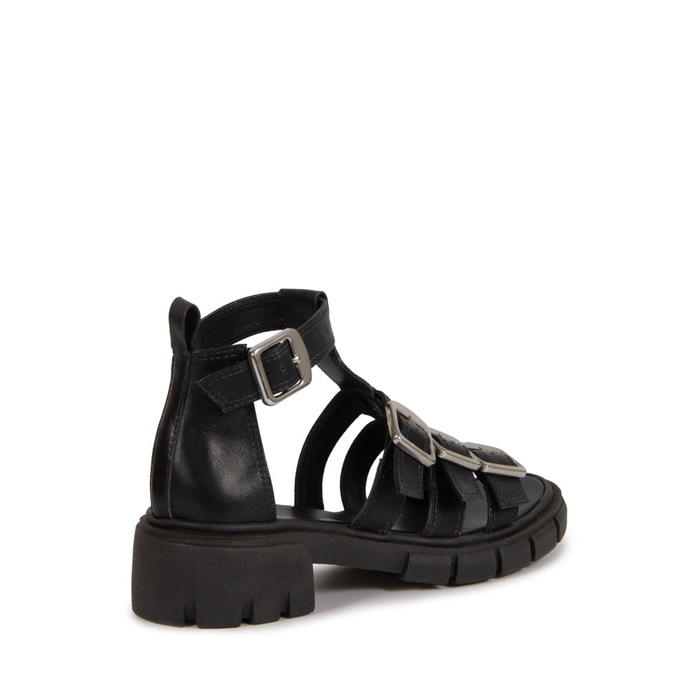 Sandalia Helena Couro Adô Cor Preto