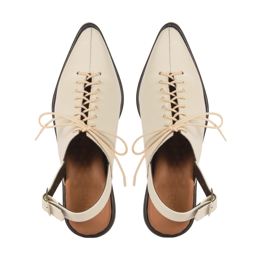 Sapato Berna Couro Adô Cor Off White