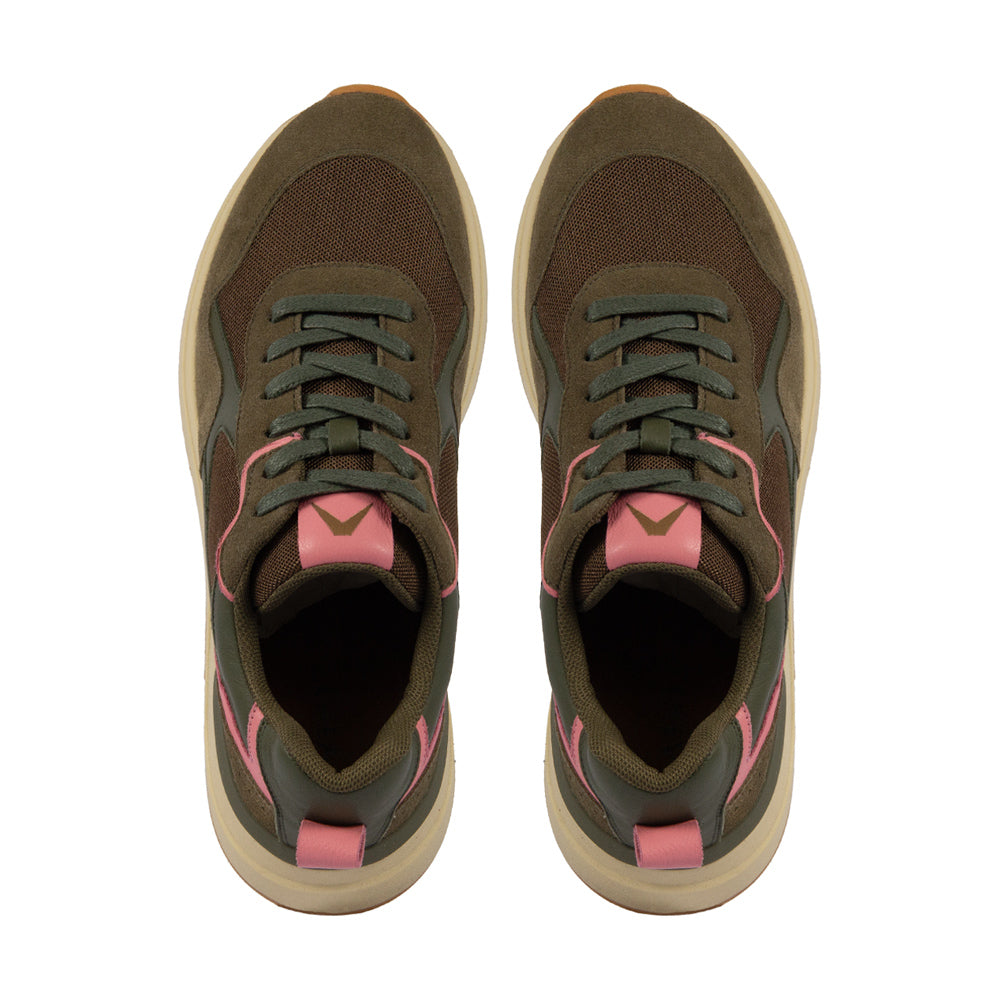 Tênis Zuzu Couro Adô Cor Verde Oliva