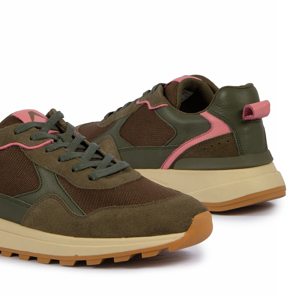 Tênis Zuzu Couro Adô Cor Verde Oliva