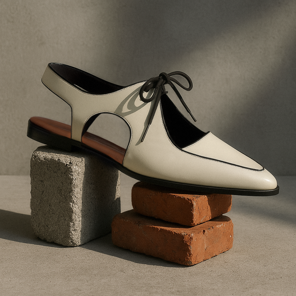 Sapato Cindy Couro Adô Cor Off White