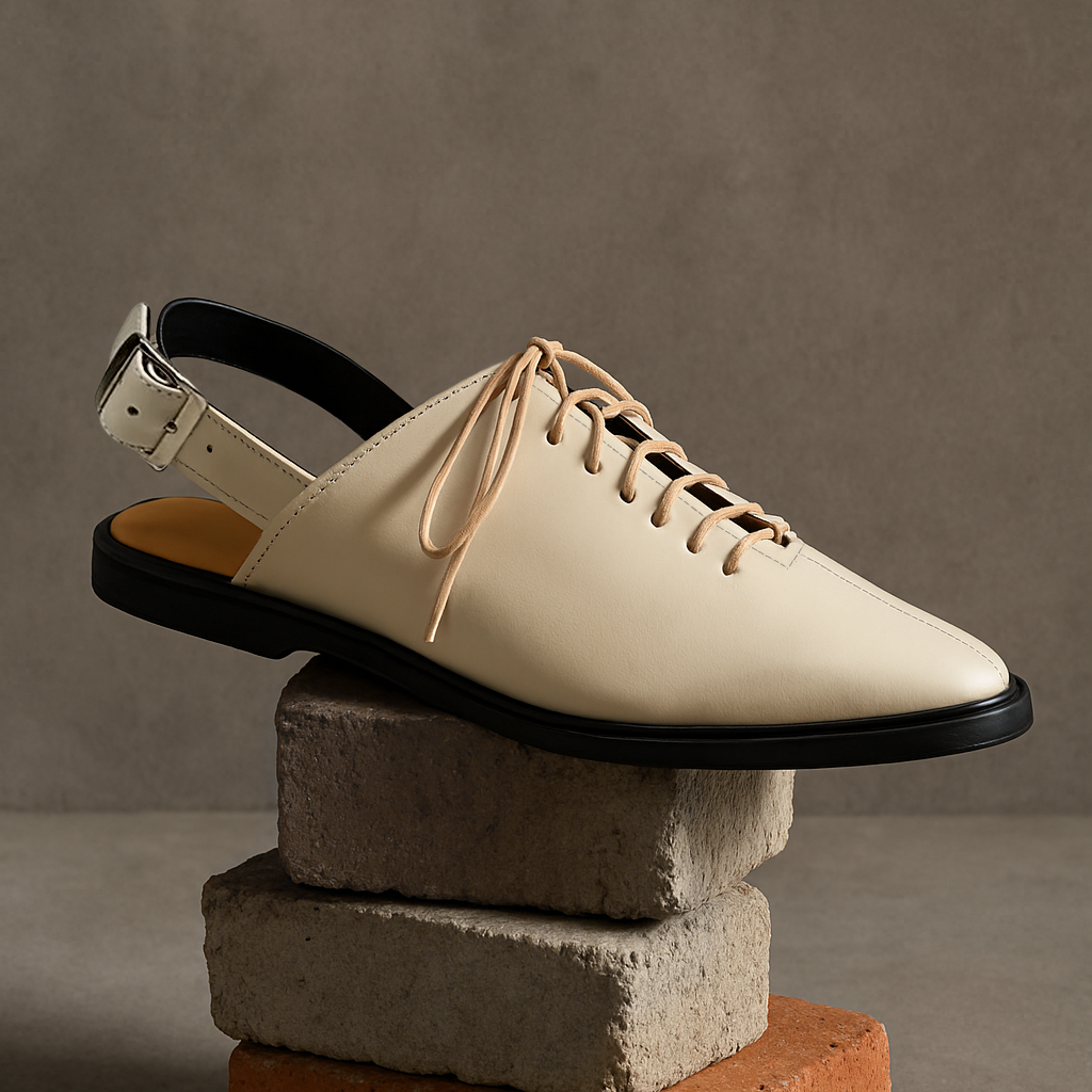 Sapato Berna Couro Adô Cor Off White