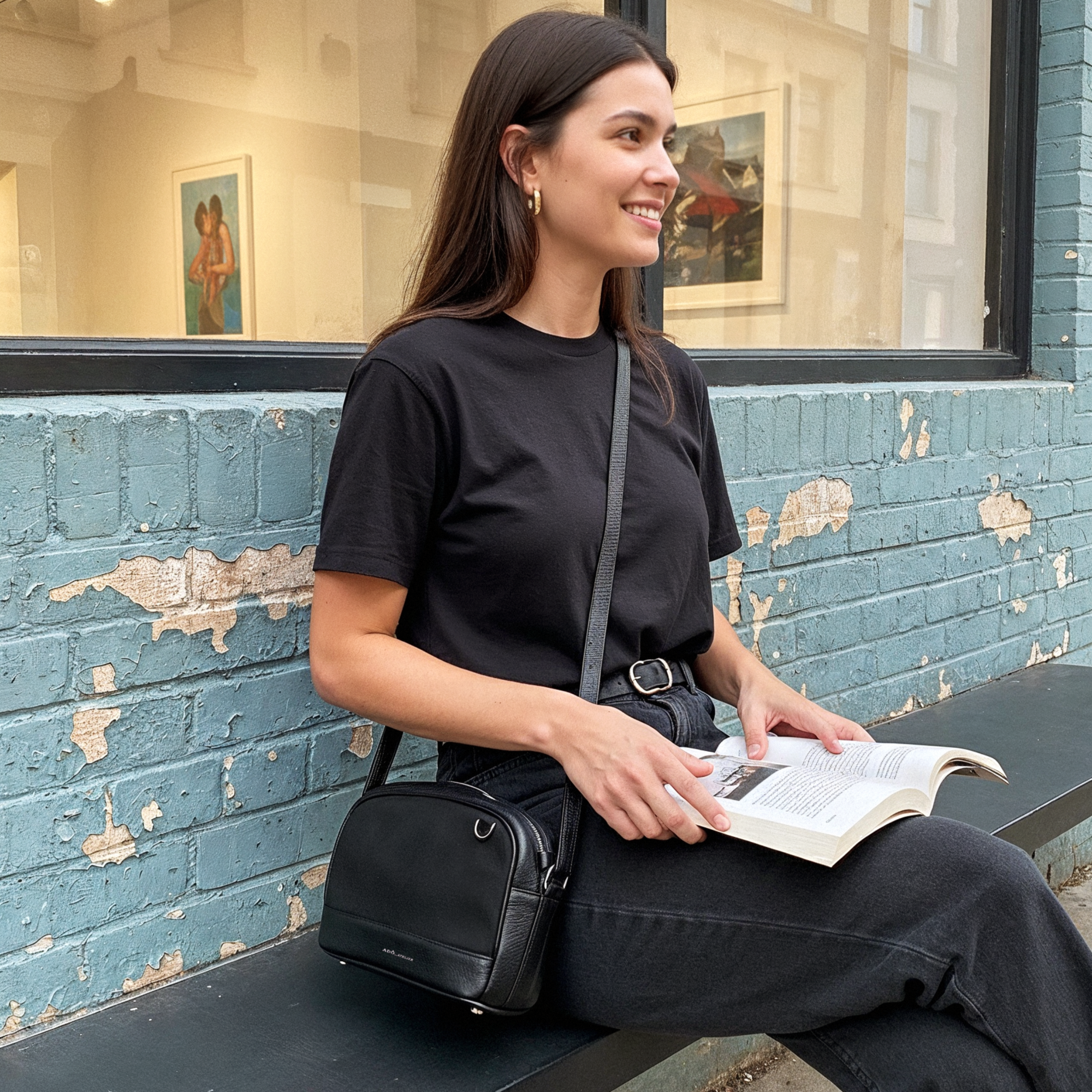 Bolsa Lullis Lu Ferreira Adô Cor All Black