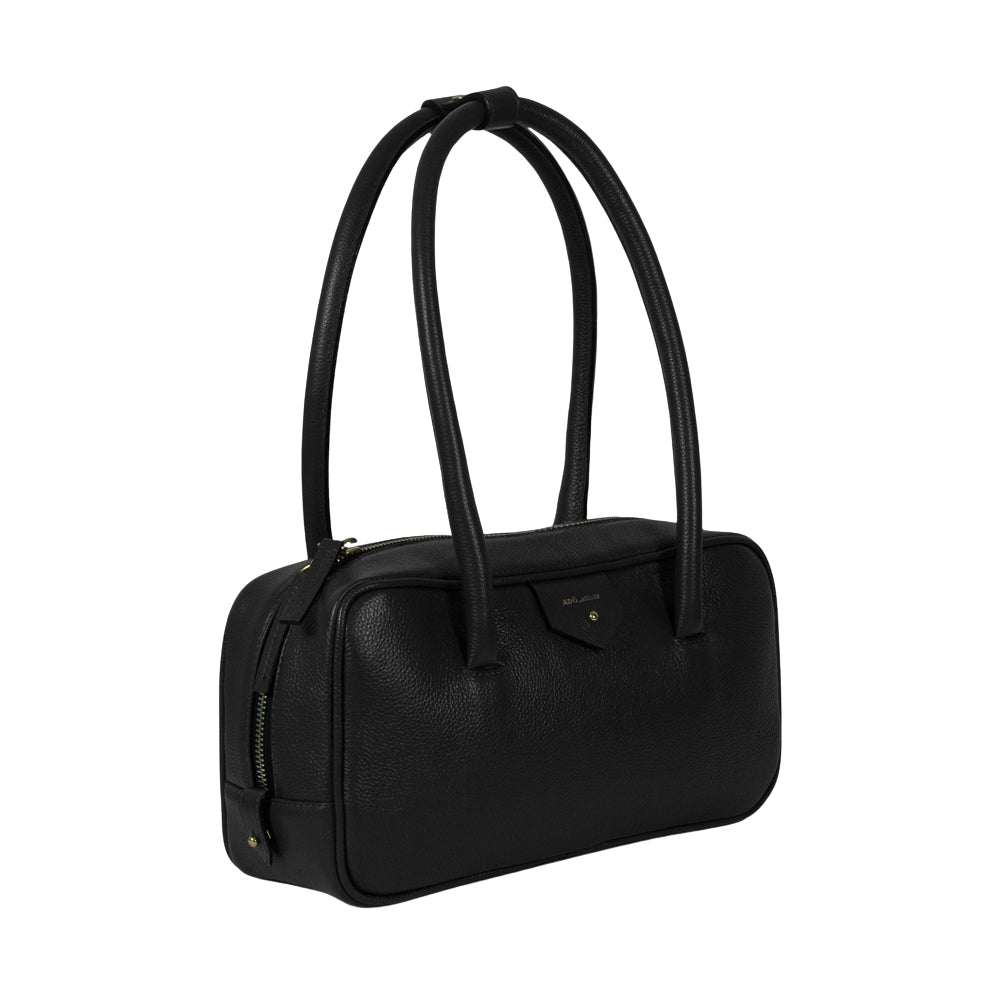Bolsa Cla Baguete Couro Adô Cor Preto