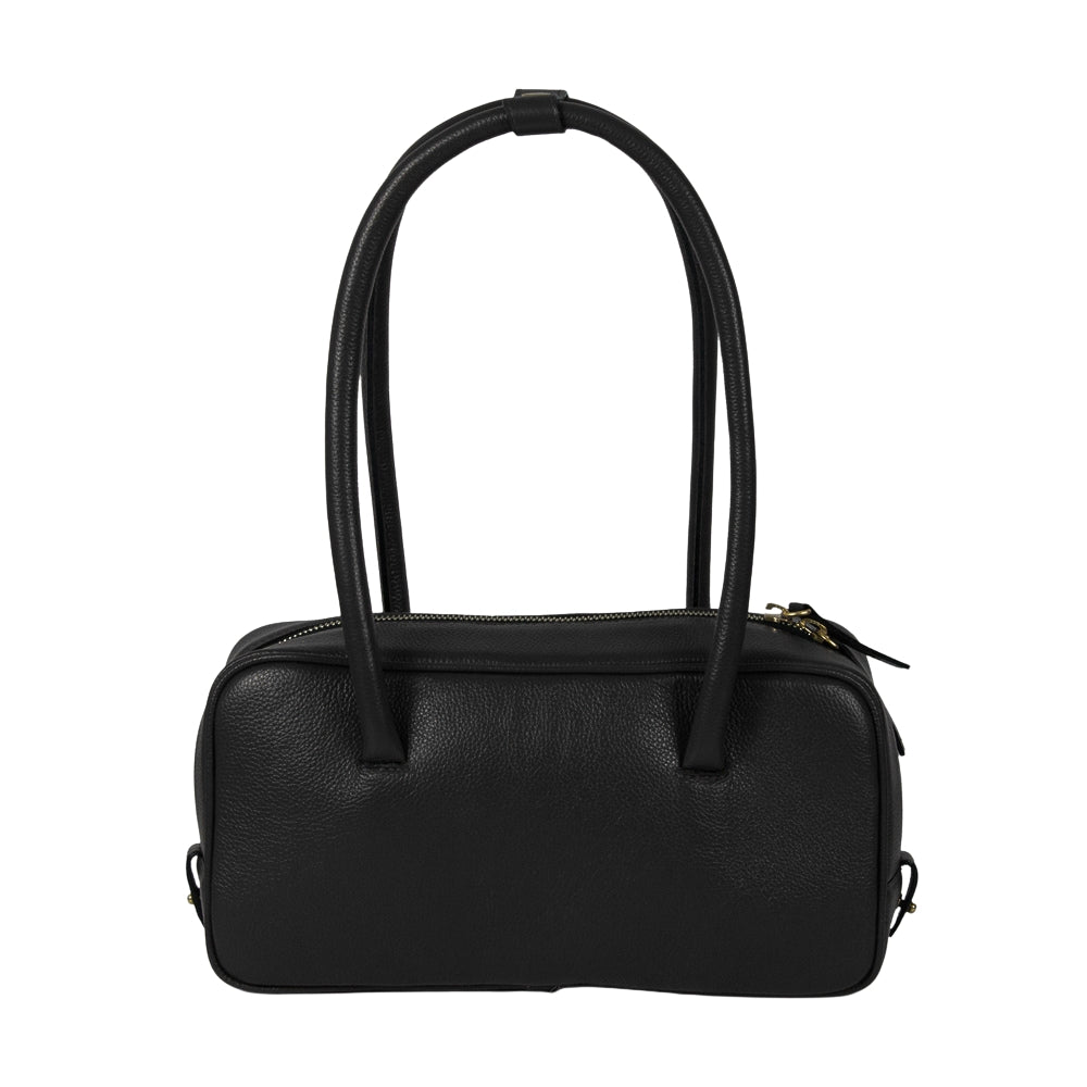 Bolsa Cla Baguete Couro Adô Cor Preto