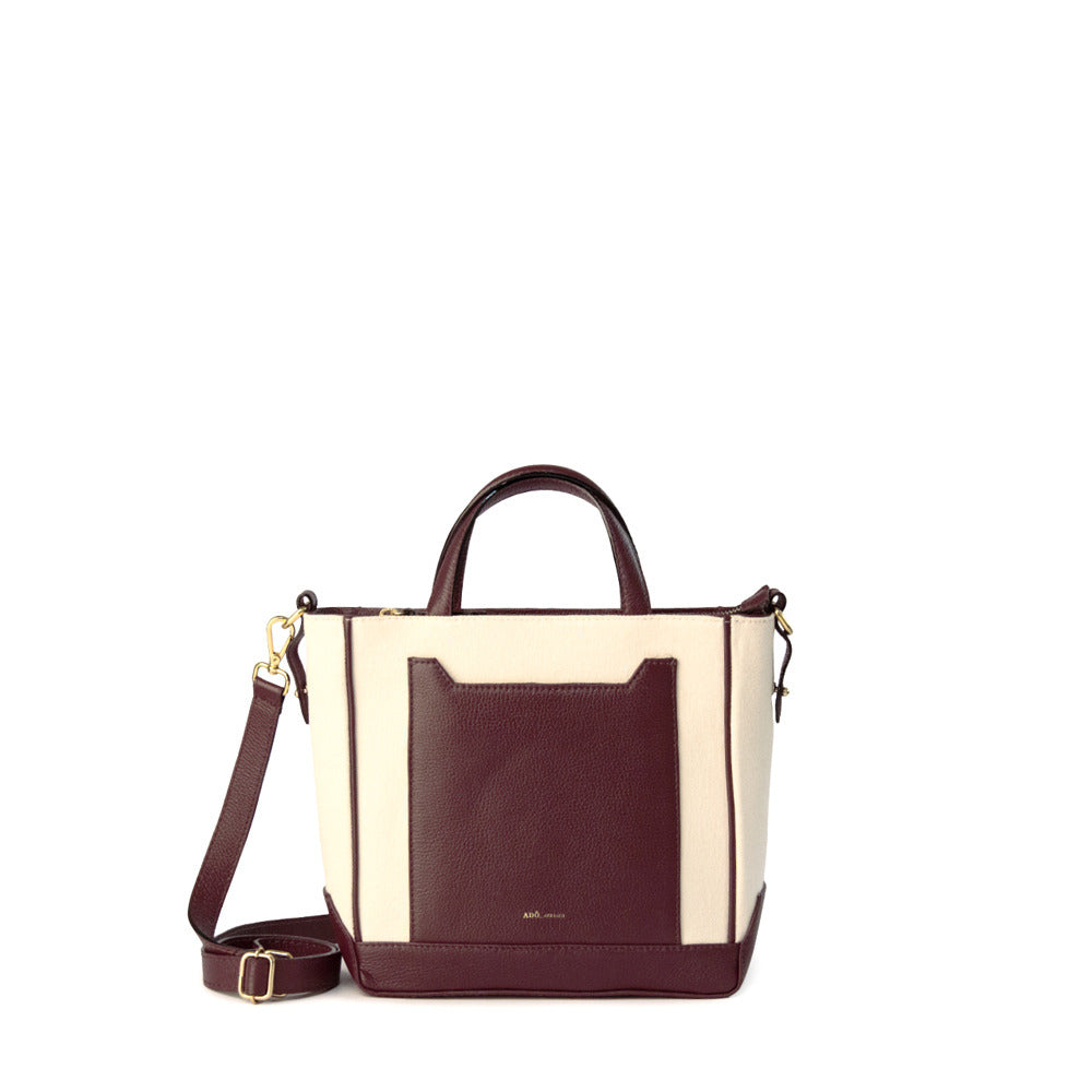 Bolsa Tote Mini Lu Ferreira Adô Cor Marrom Cacau