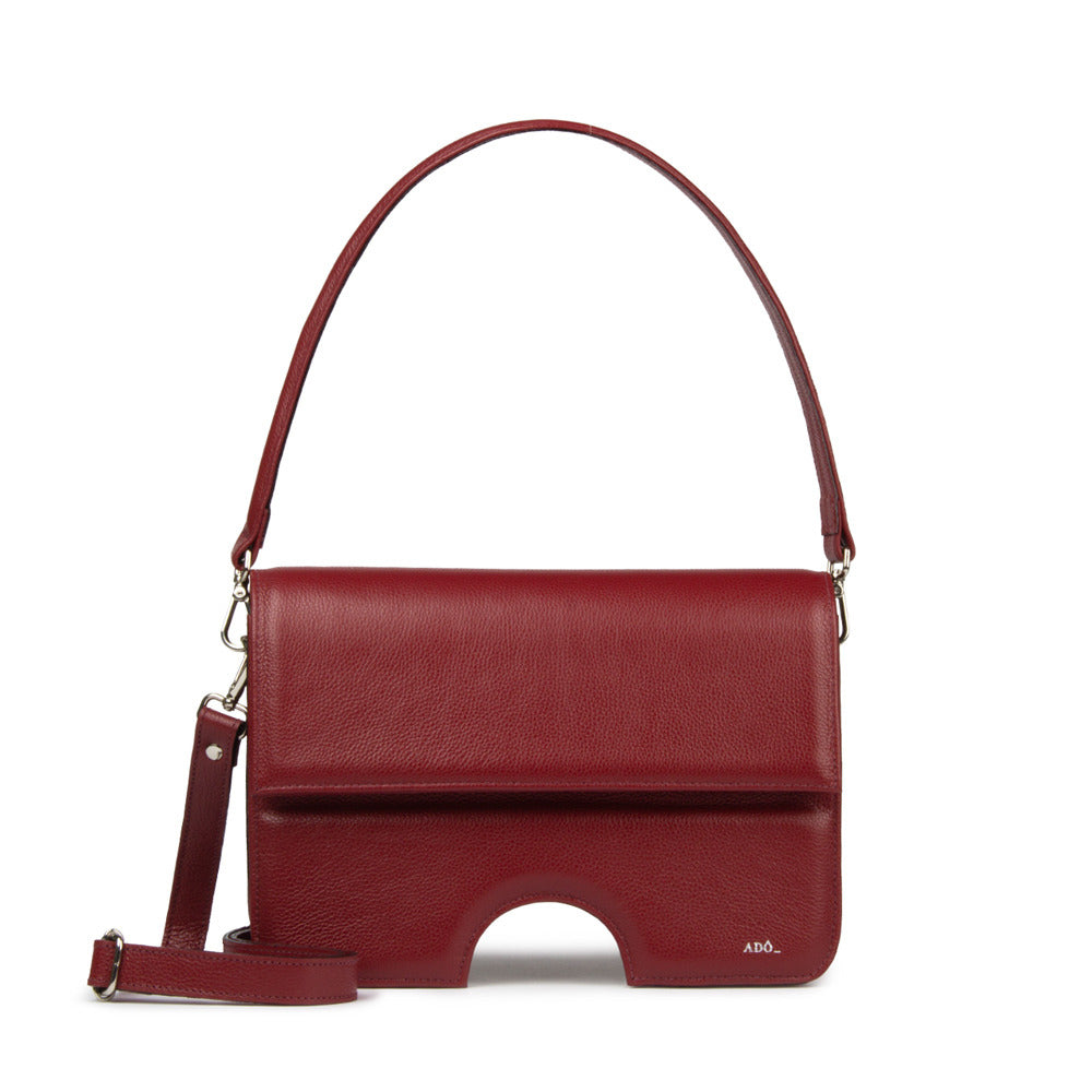 Bolsa Opening Couro Adô Cor Framboesa