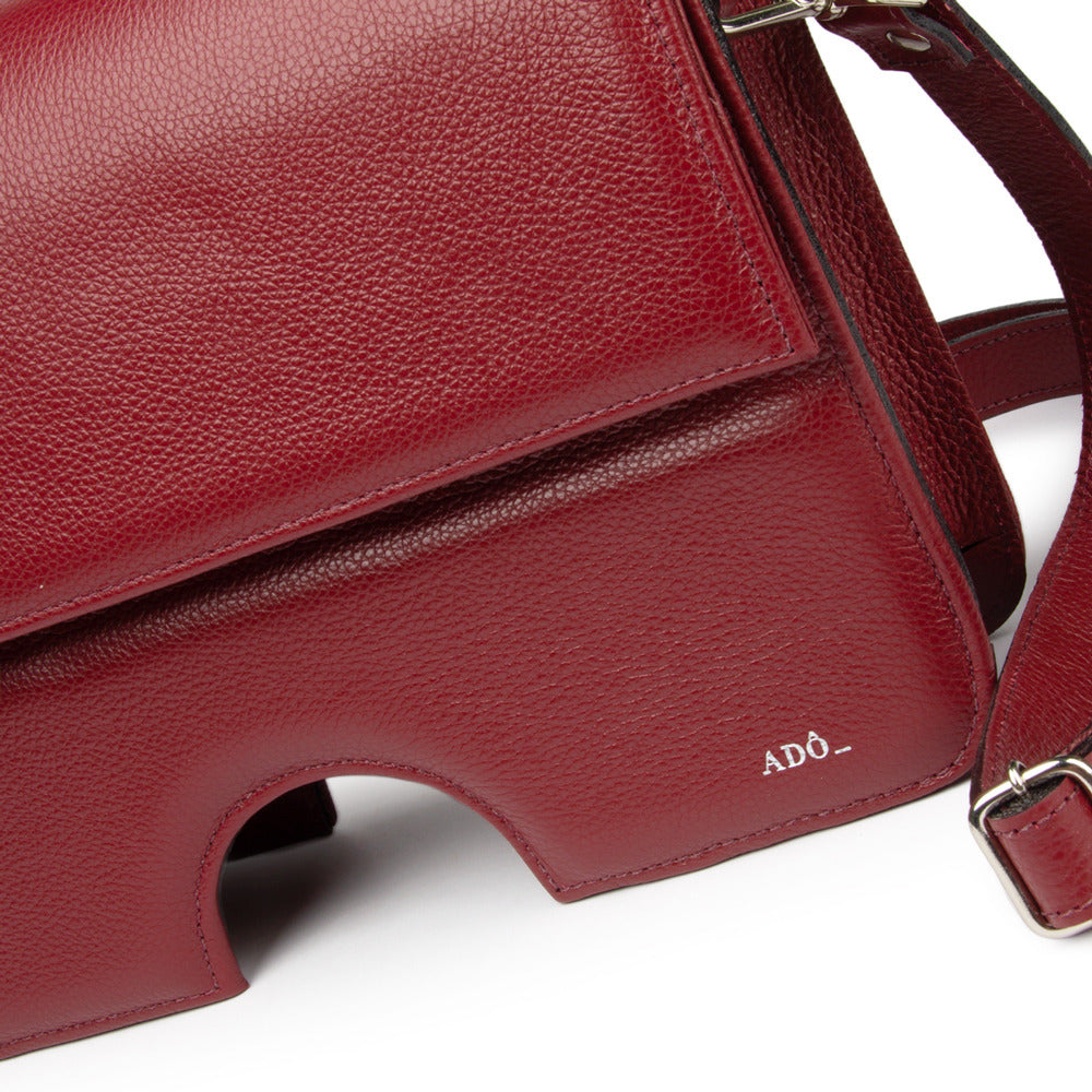 Bolsa Opening Couro Adô Cor Framboesa