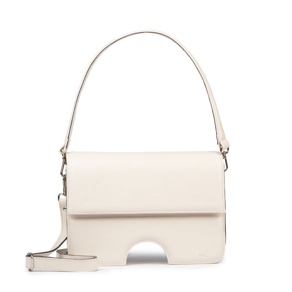 Bolsa Opening Couro Adô Cor Branco Latte