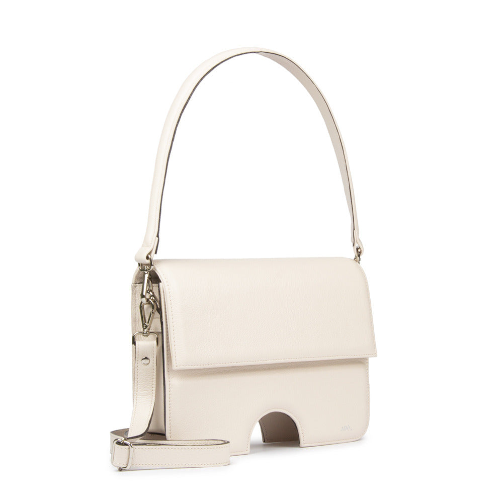 Bolsa Opening Couro Adô Cor Branco Latte