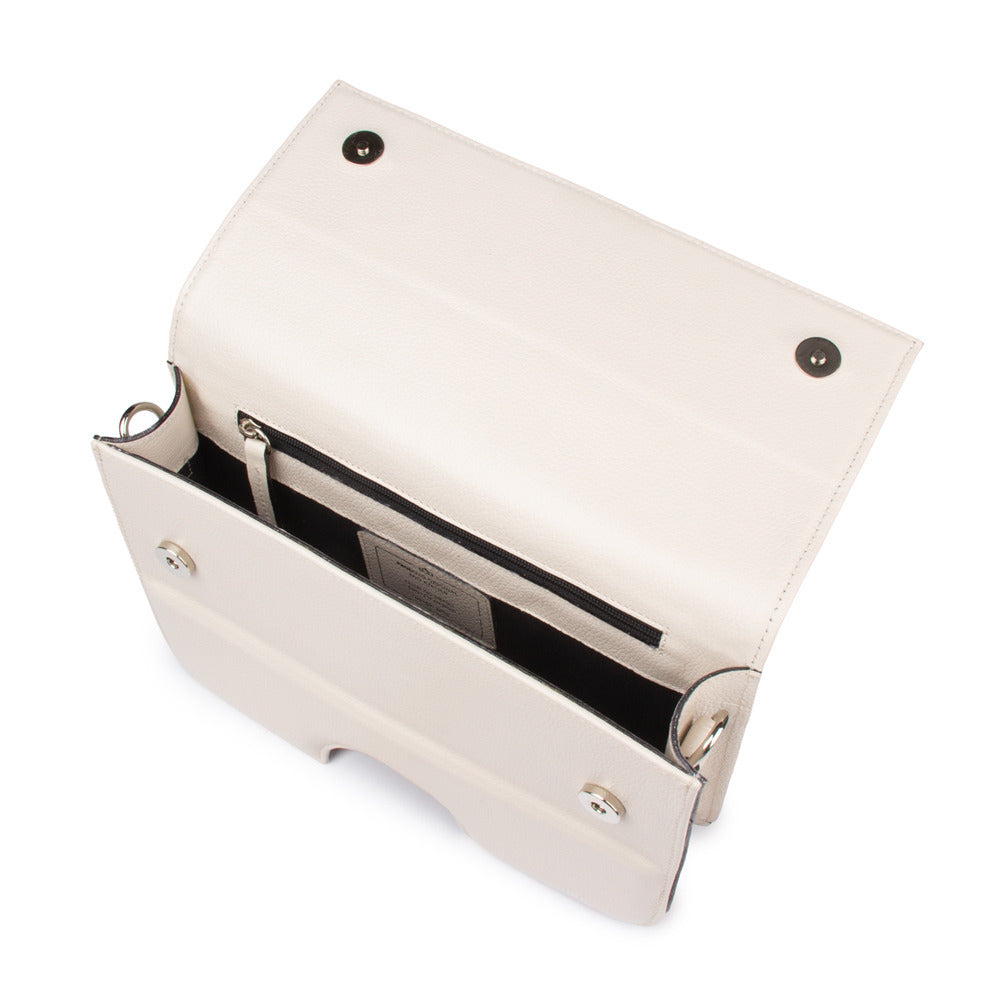 Bolsa Opening Couro Adô Cor Branco Latte