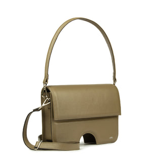 Bolsa Opening Couro Adô Cor Cinza Fendi