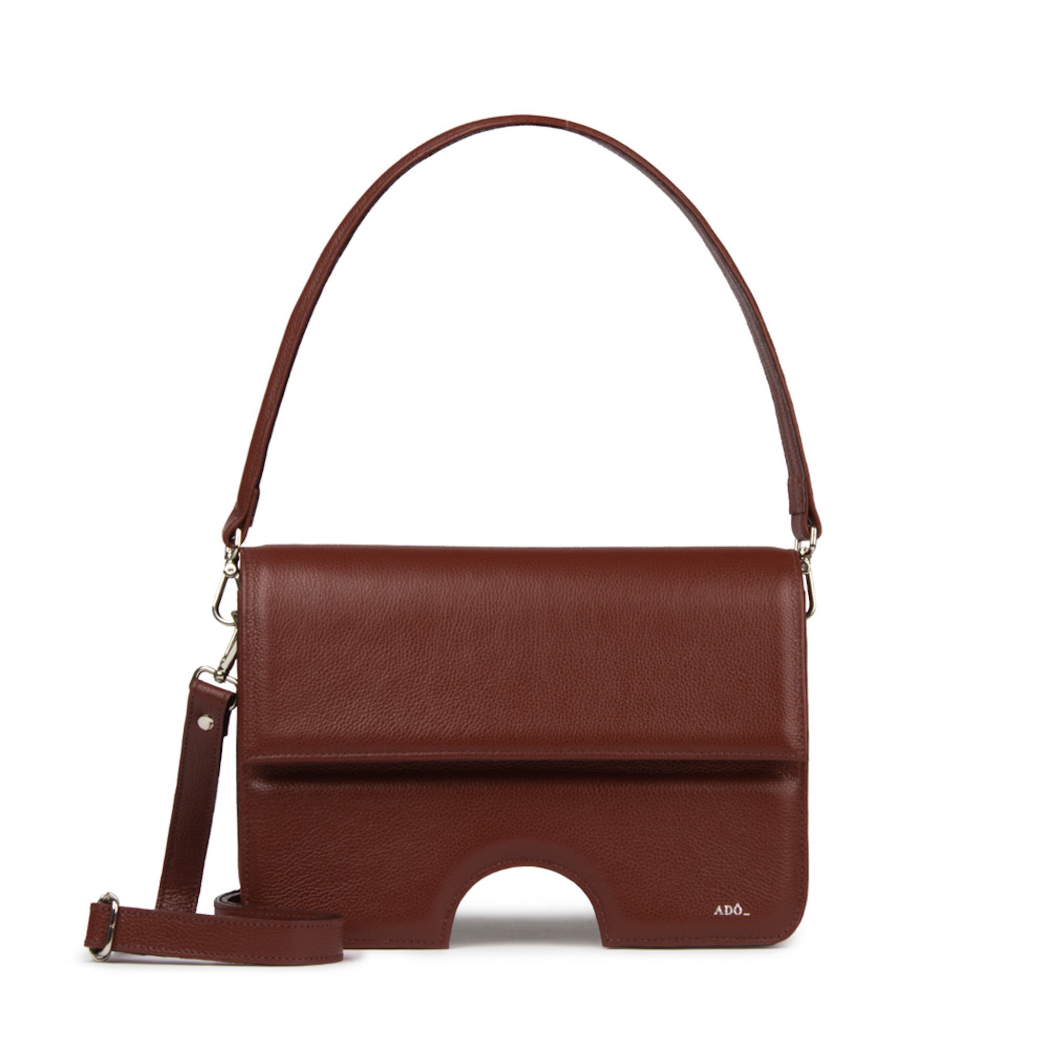 Bolsa Opening Couro Adô Cor Marrom Cacau