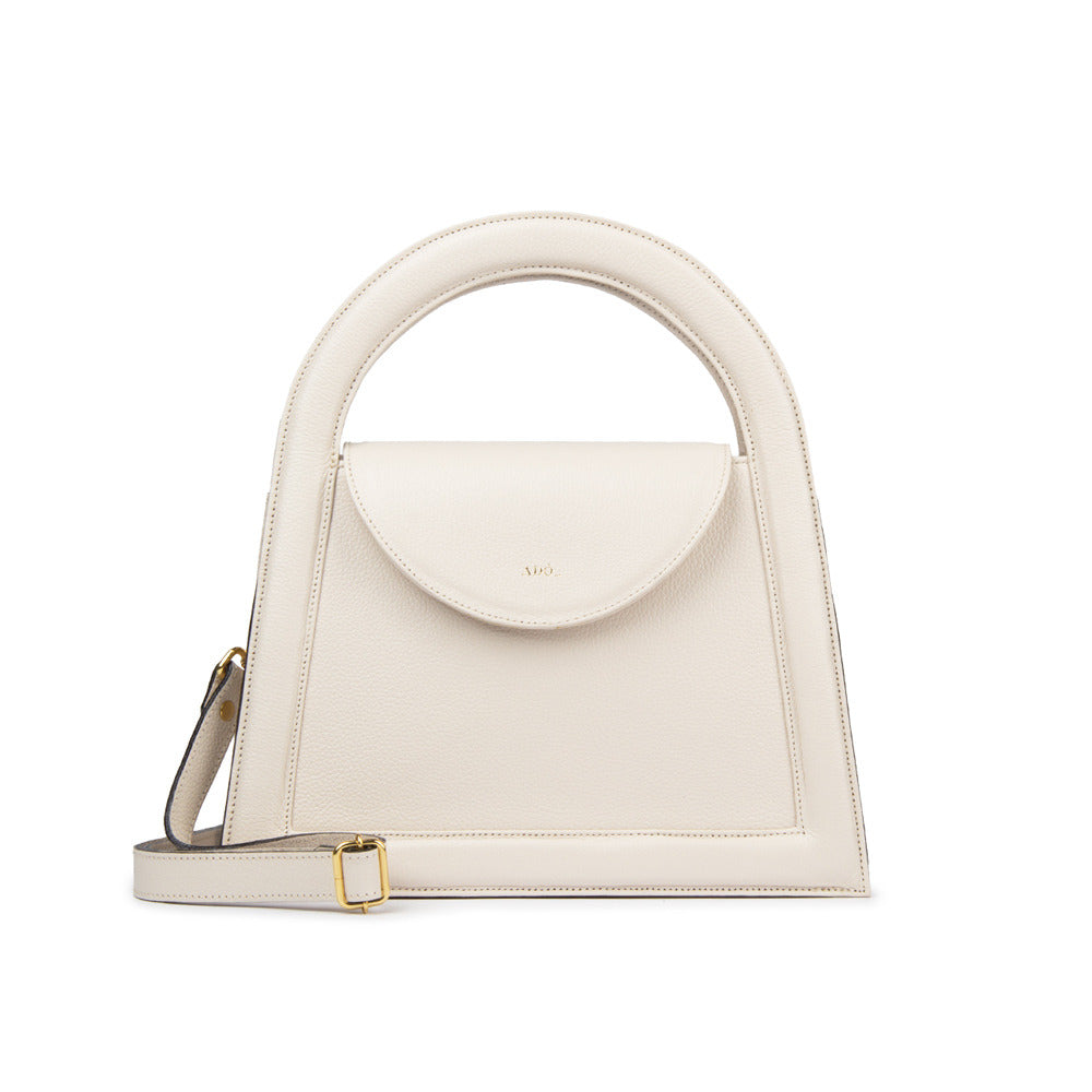 Bolsa Bambini Couro Adô Cor Branco Latte