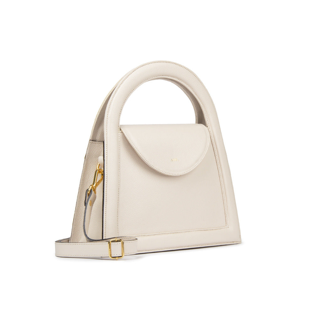 Bolsa Bambini Couro Adô Cor Branco Latte