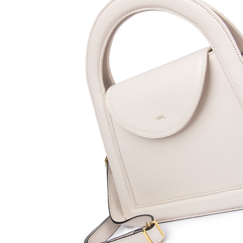 Bolsa Bambini Couro Adô Cor Branco Latte