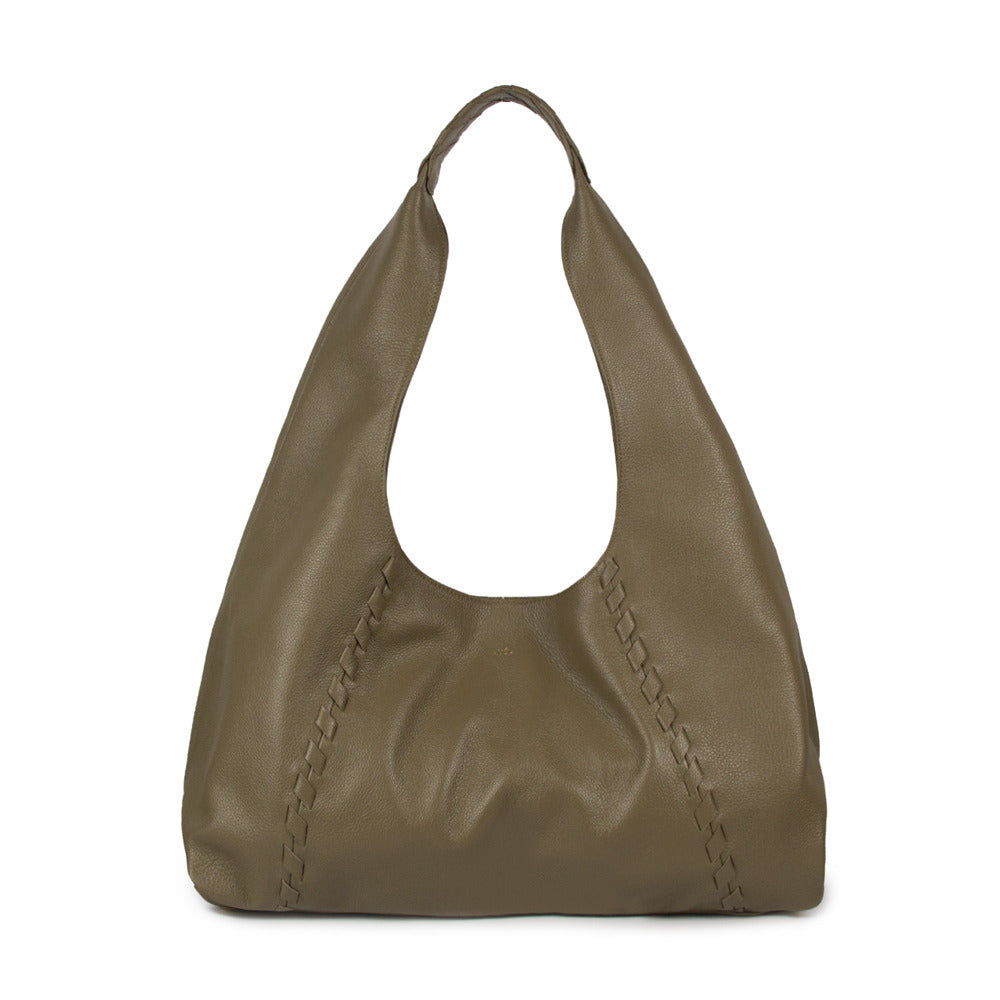 Bolsa Coton Couro Adô Cor Cinza Fendi