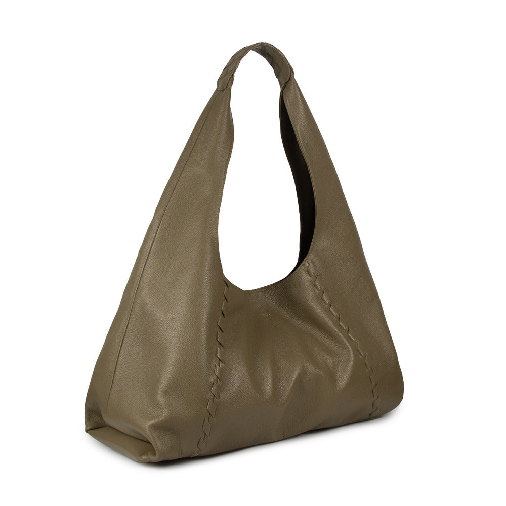 Bolsa Coton Couro Adô Cor Cinza Fendi