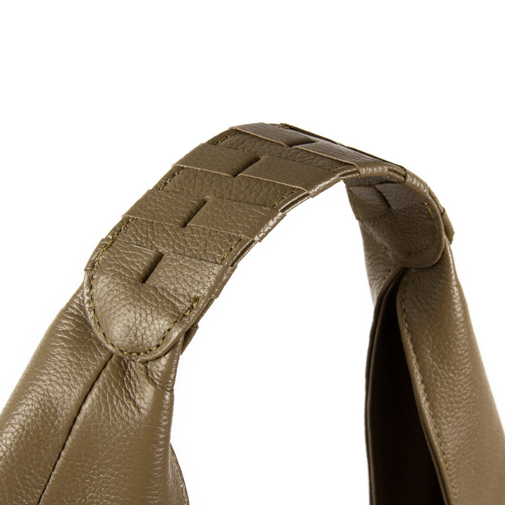 Bolsa Coton Couro Adô Cor Cinza Fendi