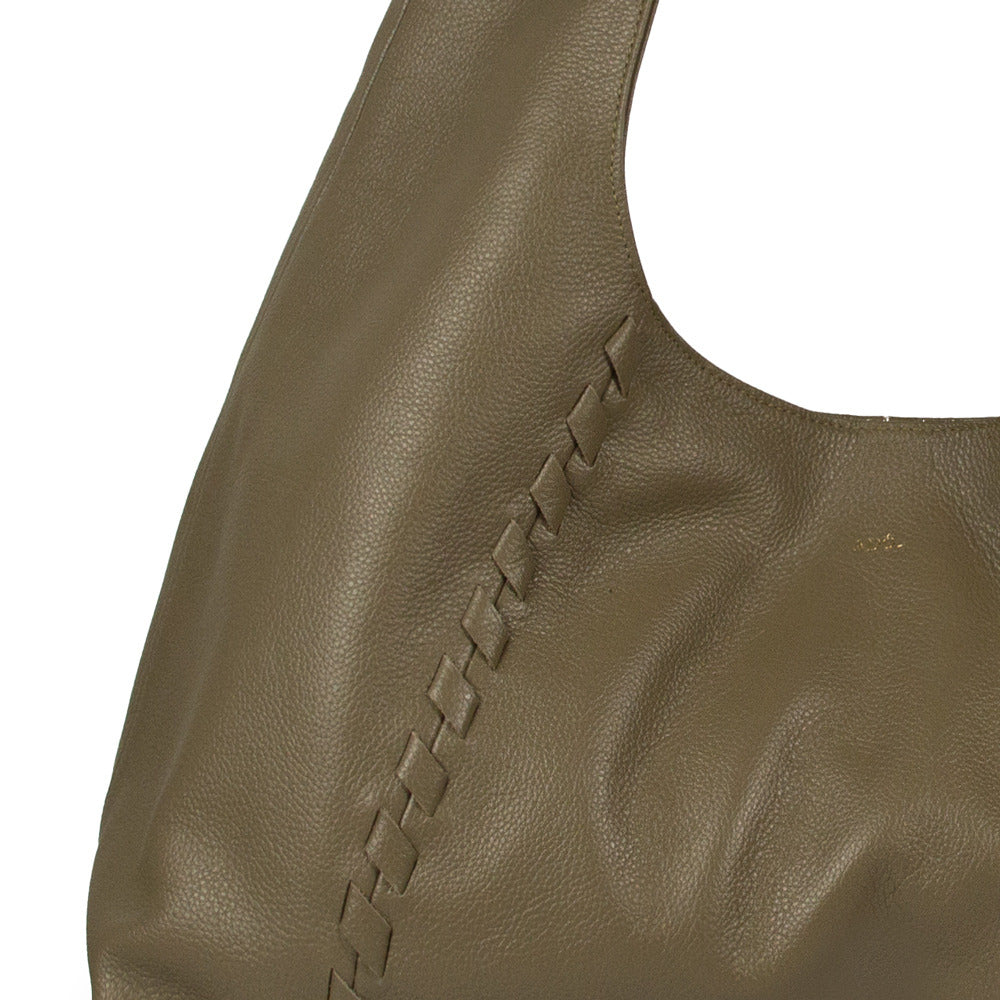 Bolsa Coton Couro Adô Cor Cinza Fendi