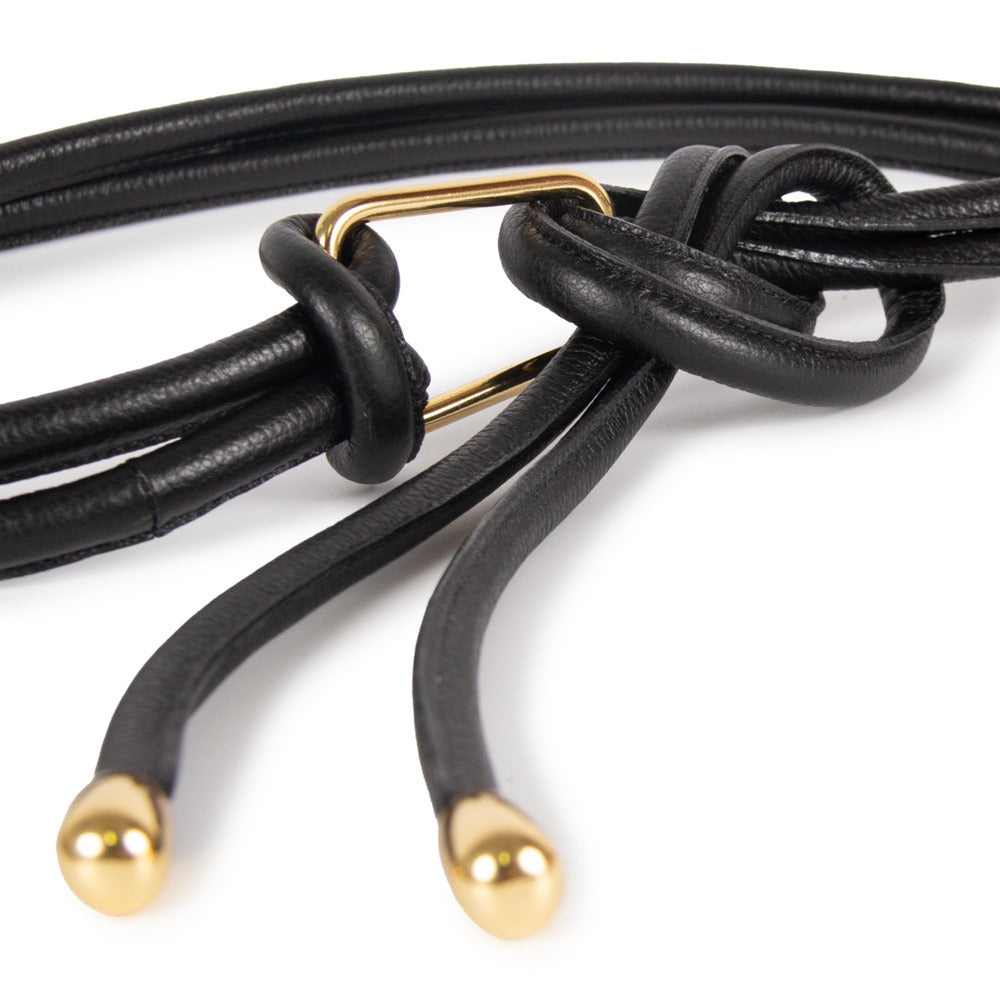 Cinto Nina Couro Adô Cor Preto